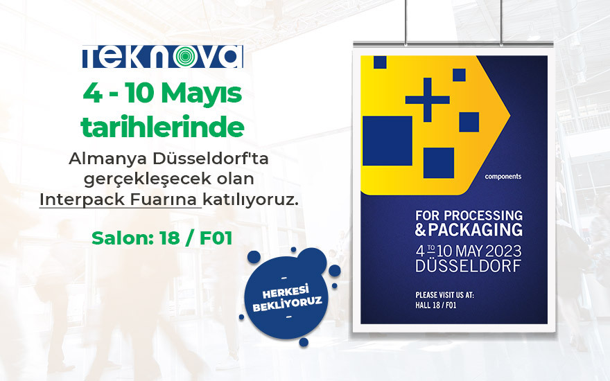 Interpack Fuarında Yüksek Kaliteli Ürünlerimizle Yerimizi Alıyoruz!